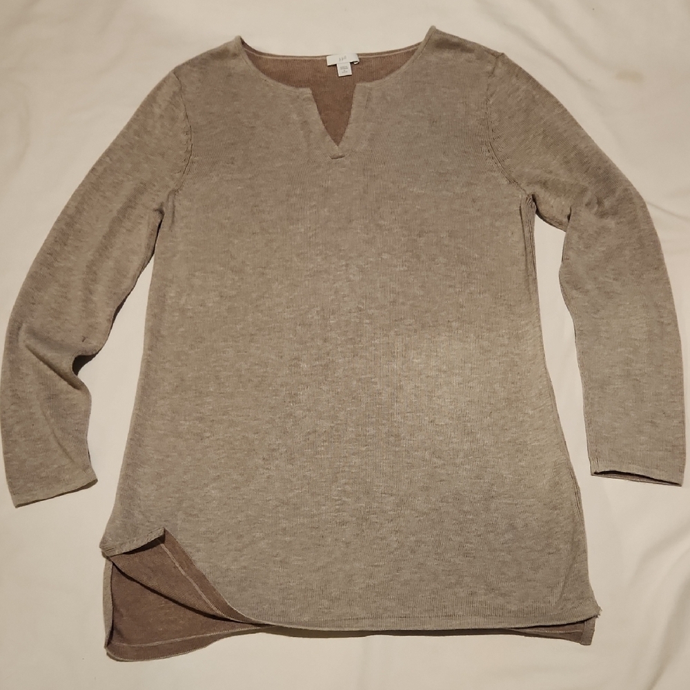 J. Jill | Tan Knit | CottonSweater | Sz S